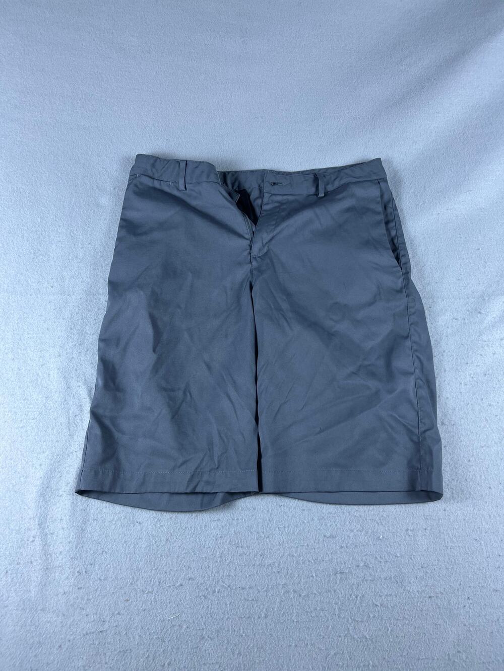 Nike Golf Shorts Mens XL Gray Dri-Fit Flat Front Athletic Outdoor Sports Classic